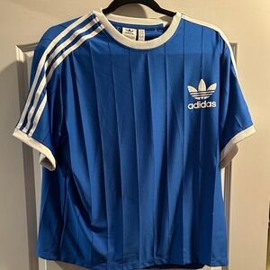 Adidas Royal Blue Tee with White Accents